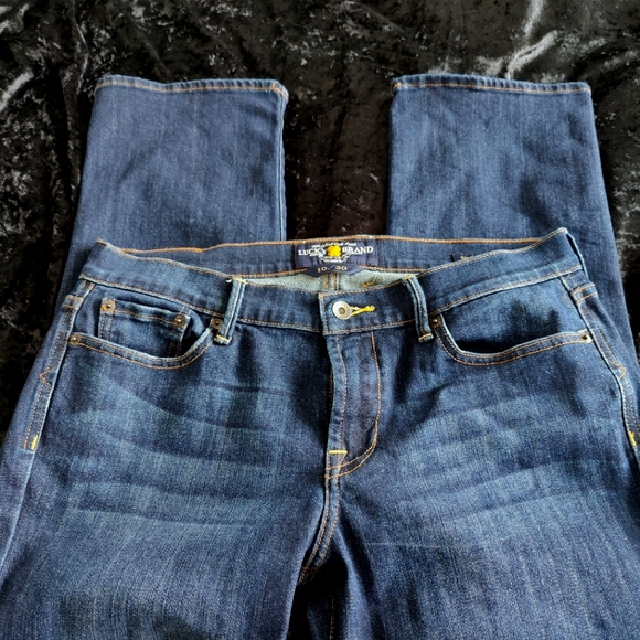 Lucky Brand | sweet n' crop | blue 🔵 jeans size 10 / 30/ - Picture 1 of 16